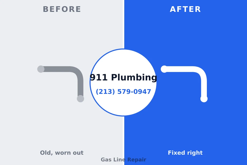 Before and after: plumbing repair Shullsburg, WI